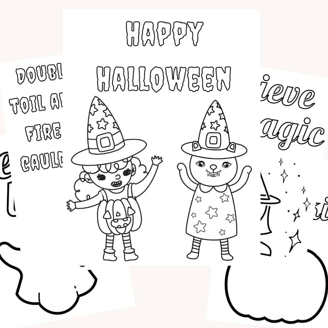 21 Halloween Printables [FREE Halloween Print Outs, Crafts, + Decorations!]