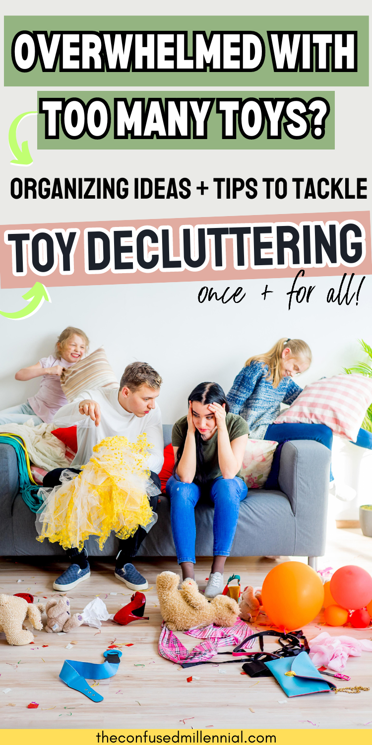 Overwhelmed With Toys? How To Declutter Toys + Organize For Good!